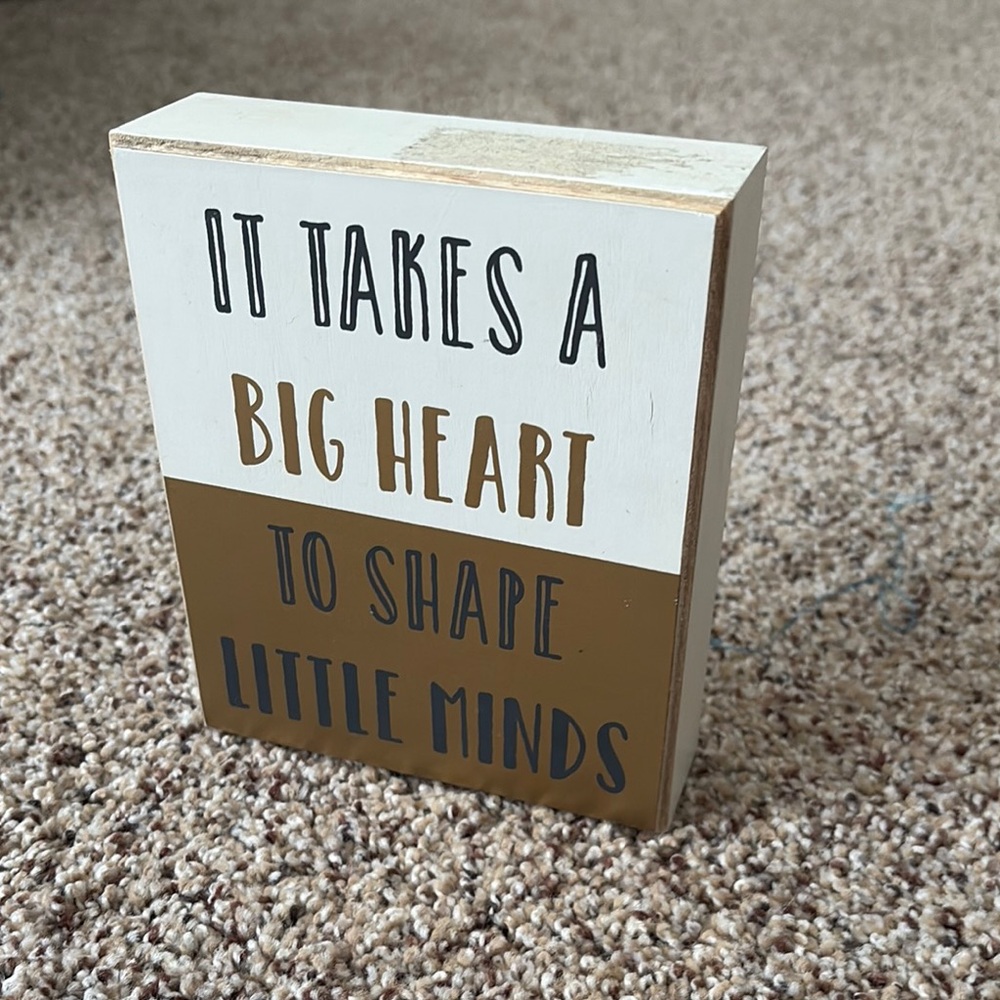 Inspirational Wooden Block Decor